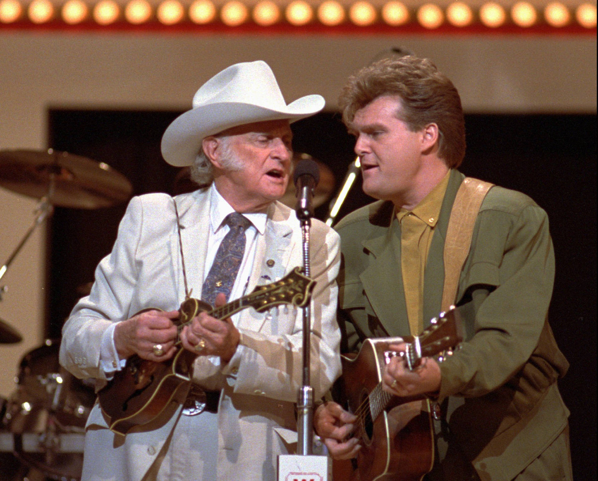 Bill Monroe And Ricky Skaggs Sharing A Moment