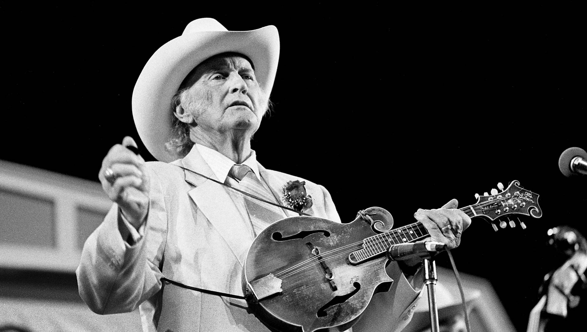 Bill Monroe The Earlybird Bluegrass 1985 Concert Background