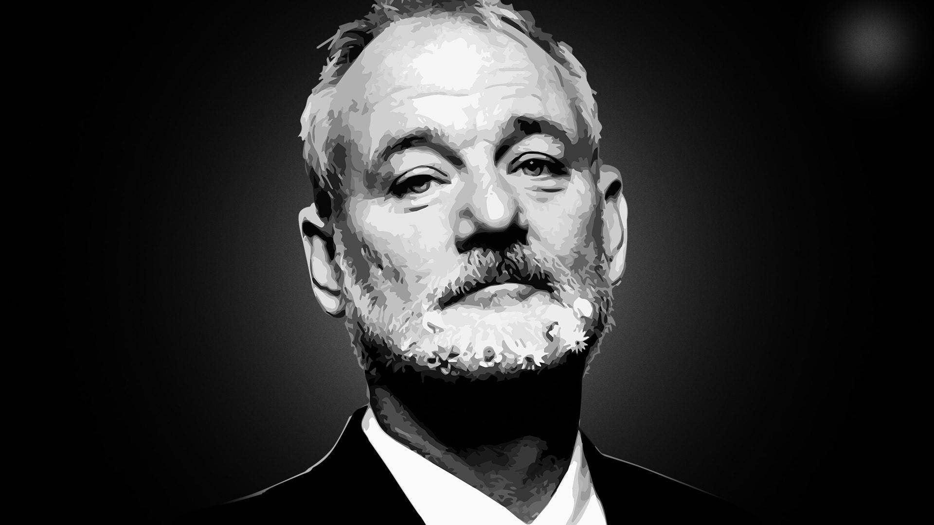 Bill Murray American Actor Black And White