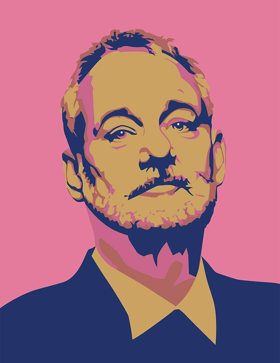 Bill Murray American Comedian Vector Art