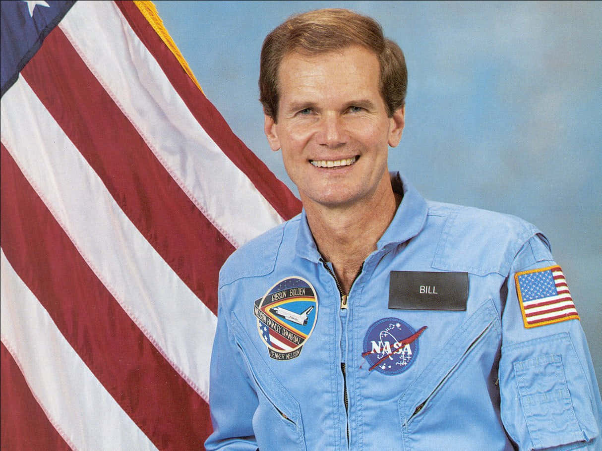 Bill Nelson Delivering A Speech Background