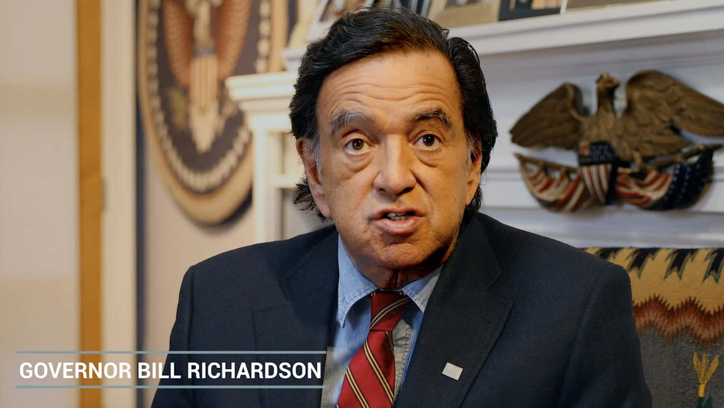 Bill Richardson And Title Background
