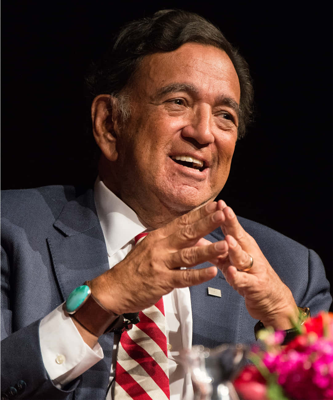 Bill Richardson In Thoughtful Moment Background