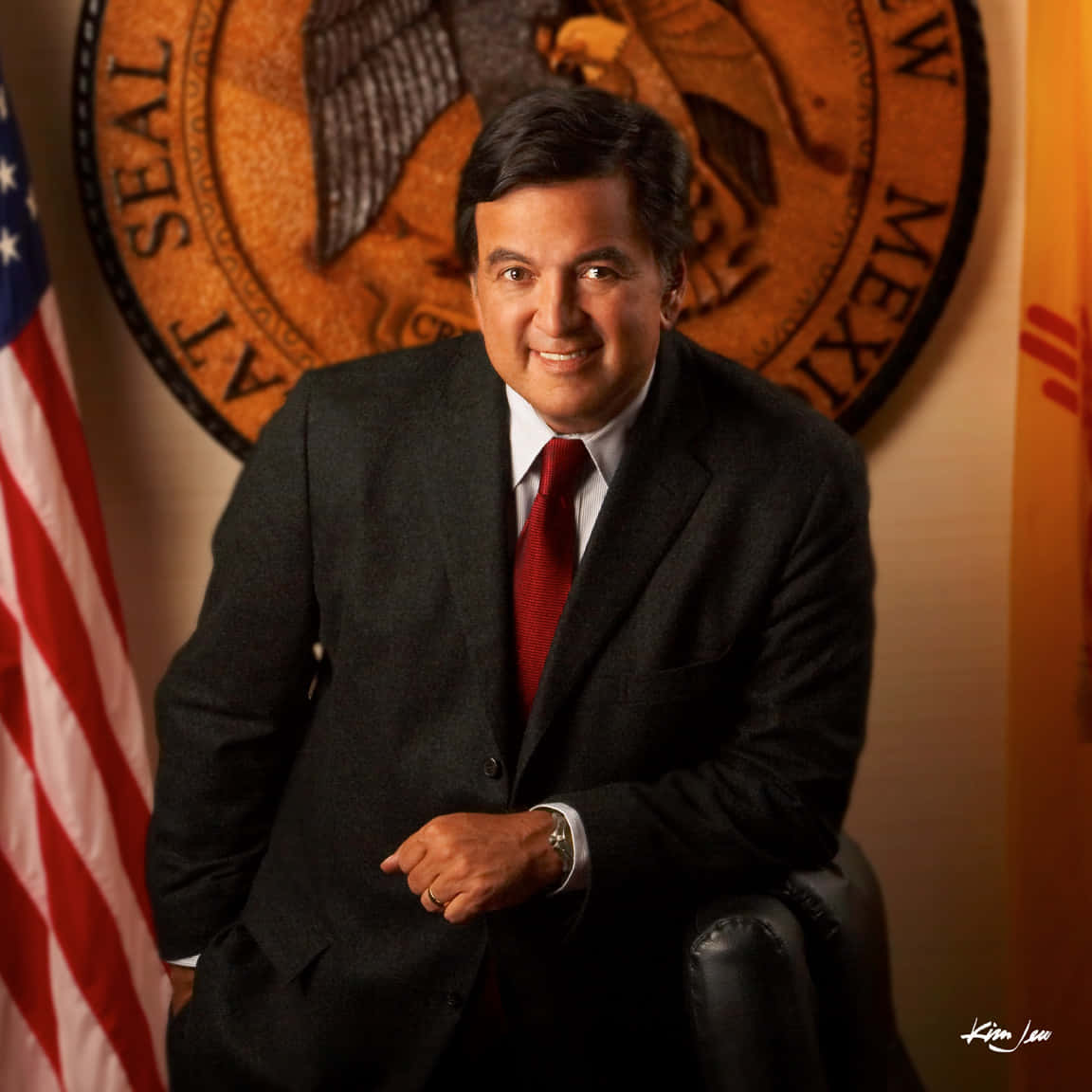 Bill Richardson New Mexico Seal Background