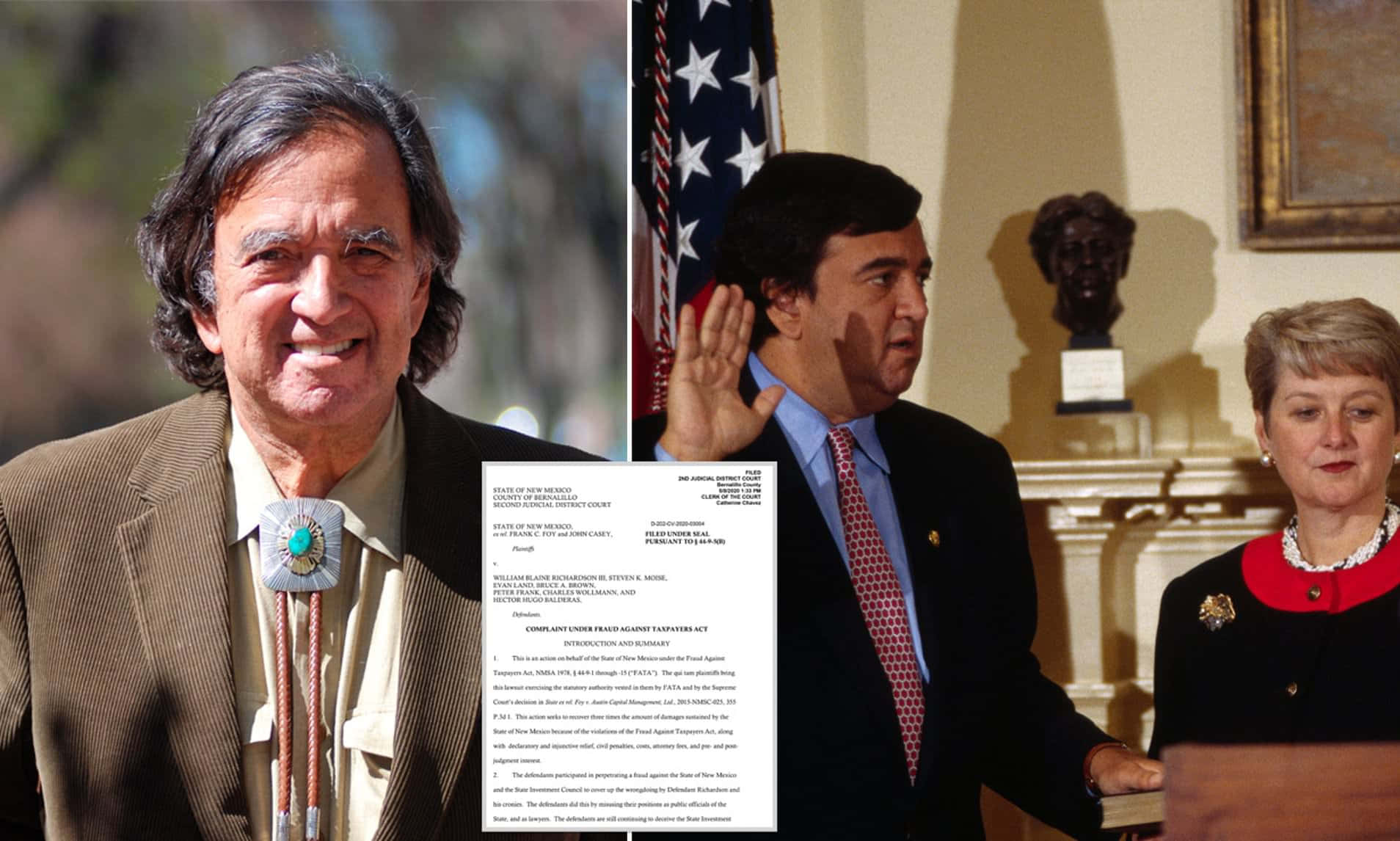 Bill Richardson Then And Now Background