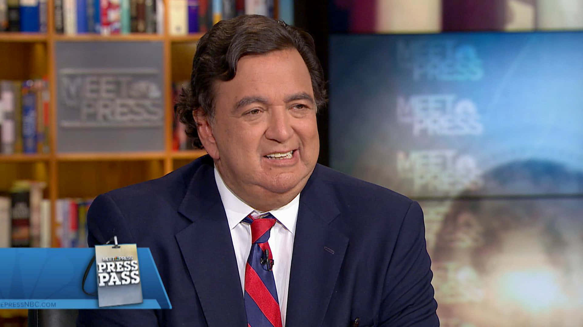 Bill Richardson Tv Interview Background