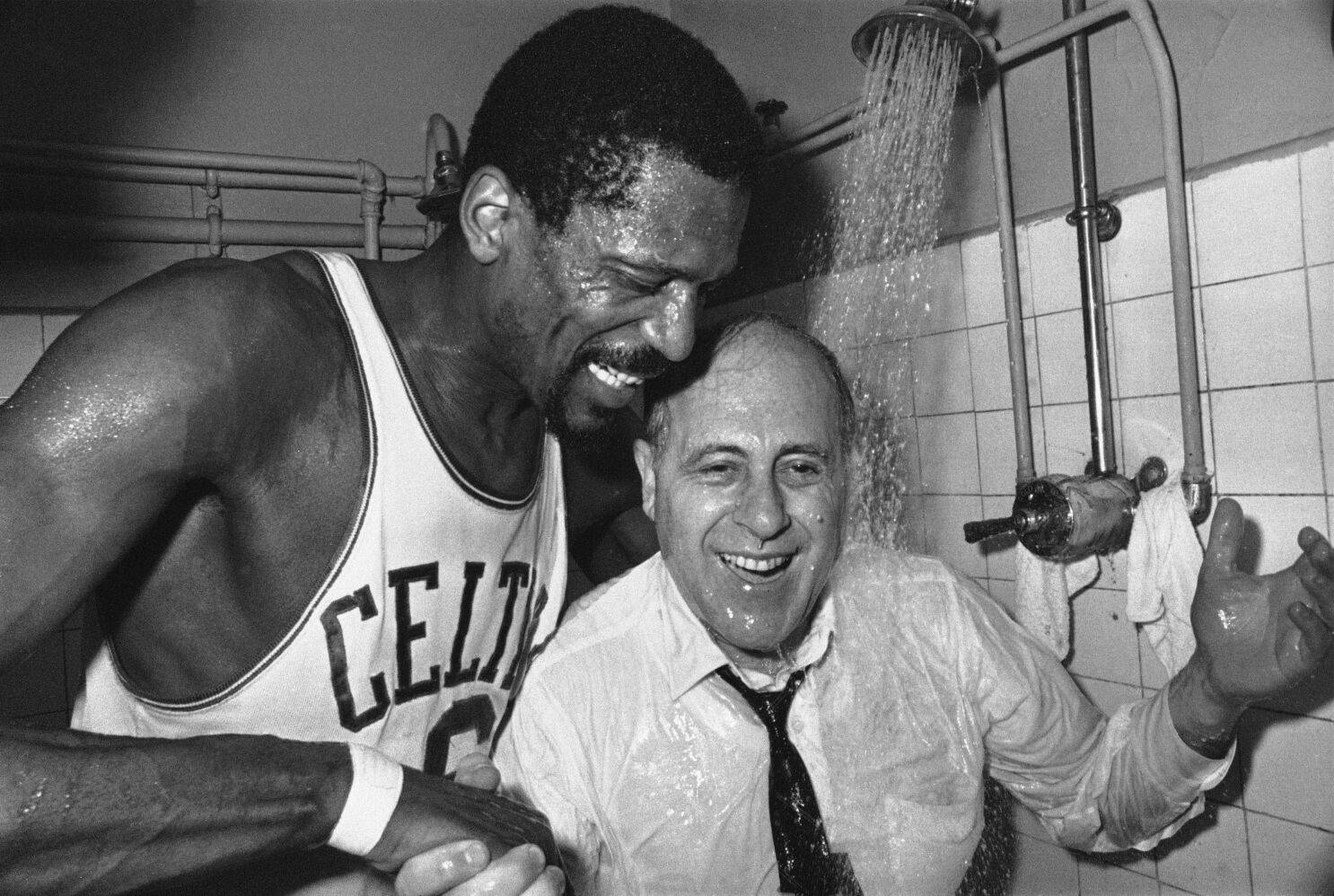 Bill Russel Red Auerbach Boston Celtics Background