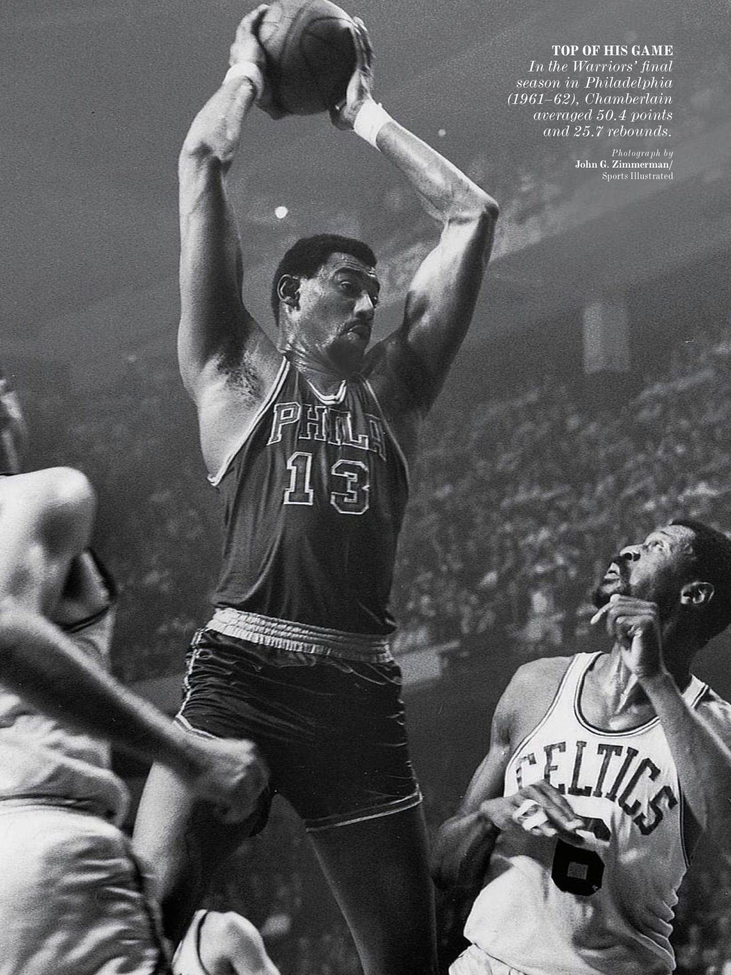 Bill Russell Boston Celtics Dunk Moment