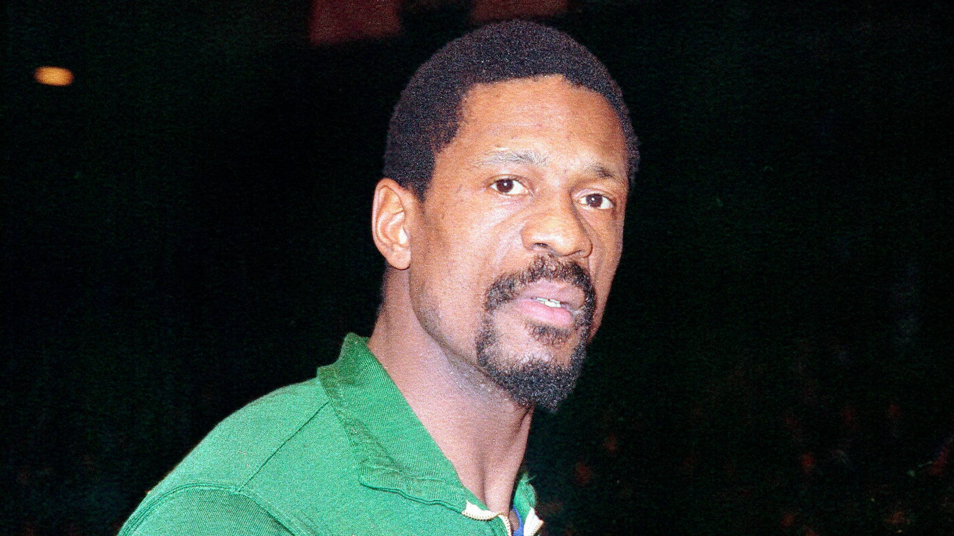 Bill Russell Boston Player Portrait Background