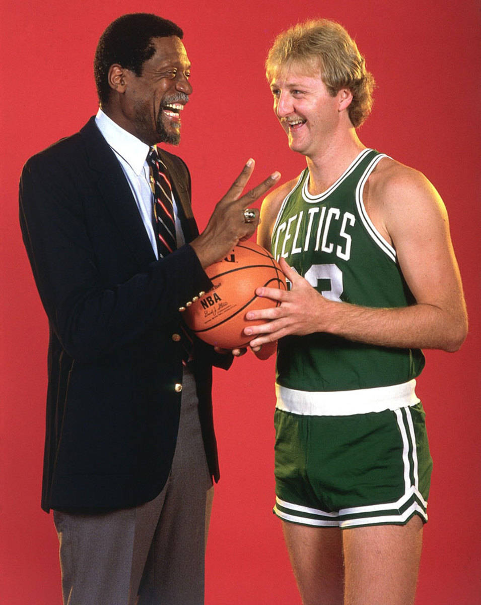 Bill Russell Larry Bird Boston Celtics Player