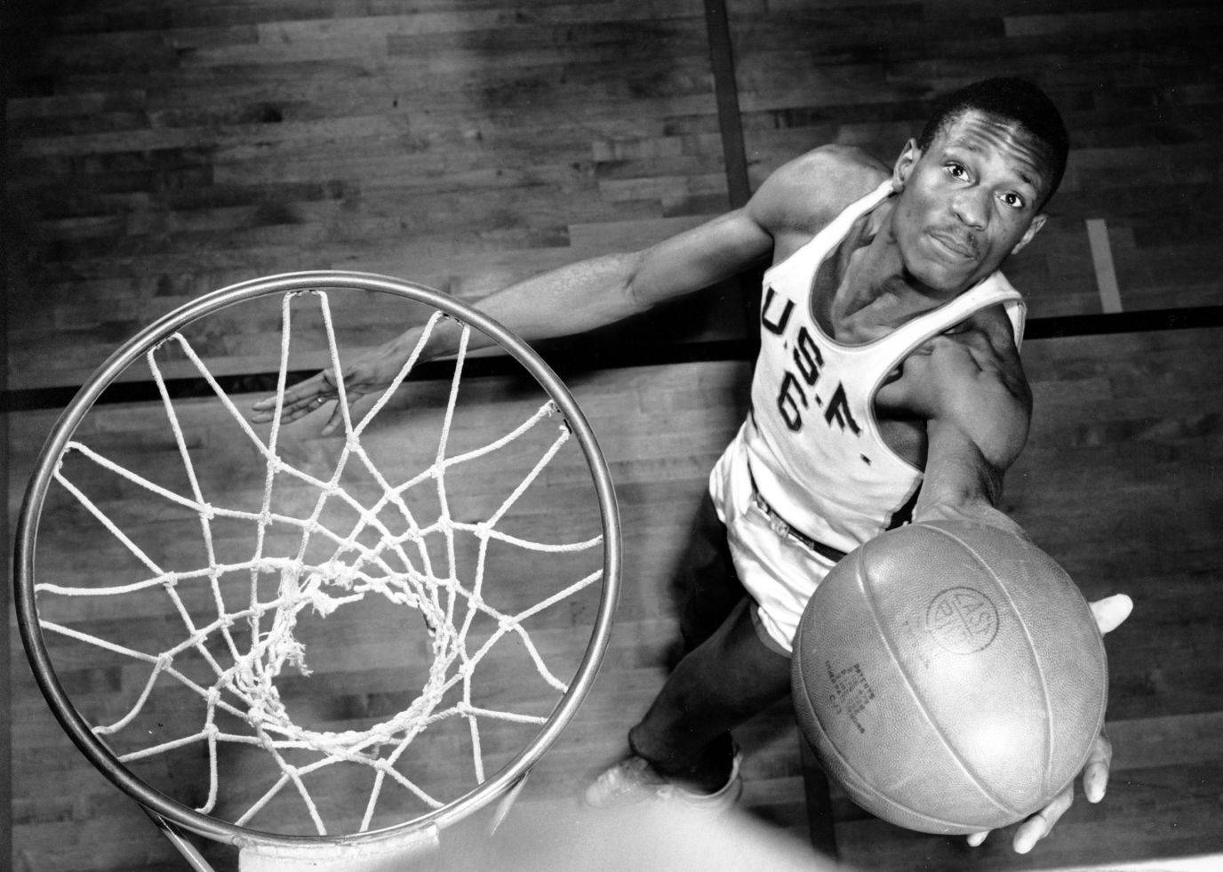 Bill Russell Usf Basketball Player Background