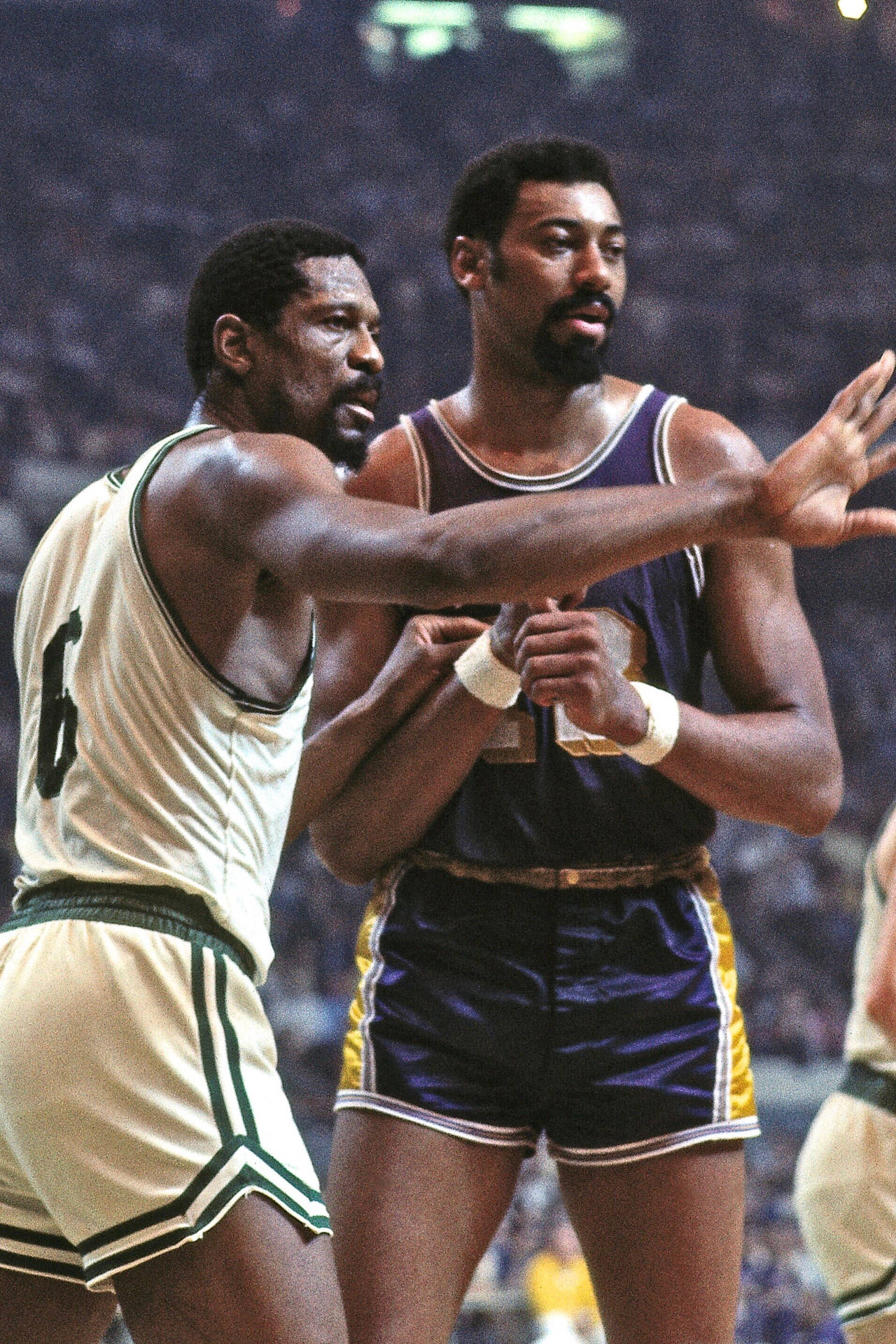 Bill Russell Wilt Chamberlain Professional Basketball Player Background