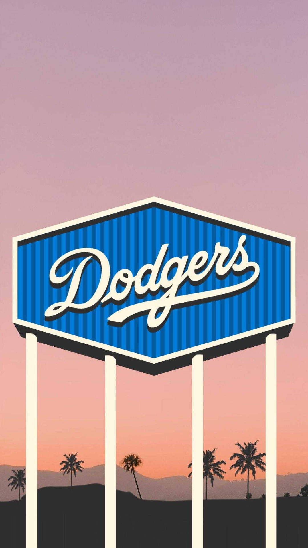 Billboard Classic Iphone Dodgers Logo Background