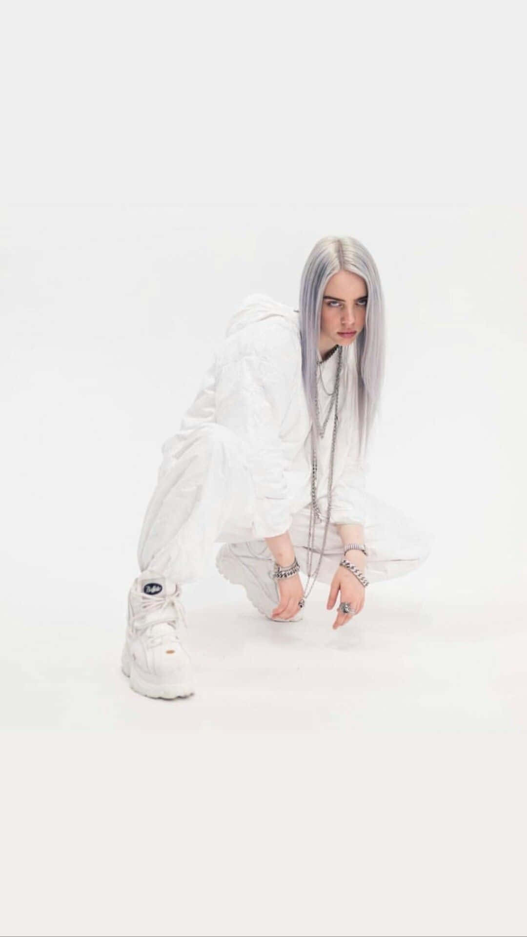 Billie Eilish 2021 Monochrome Background