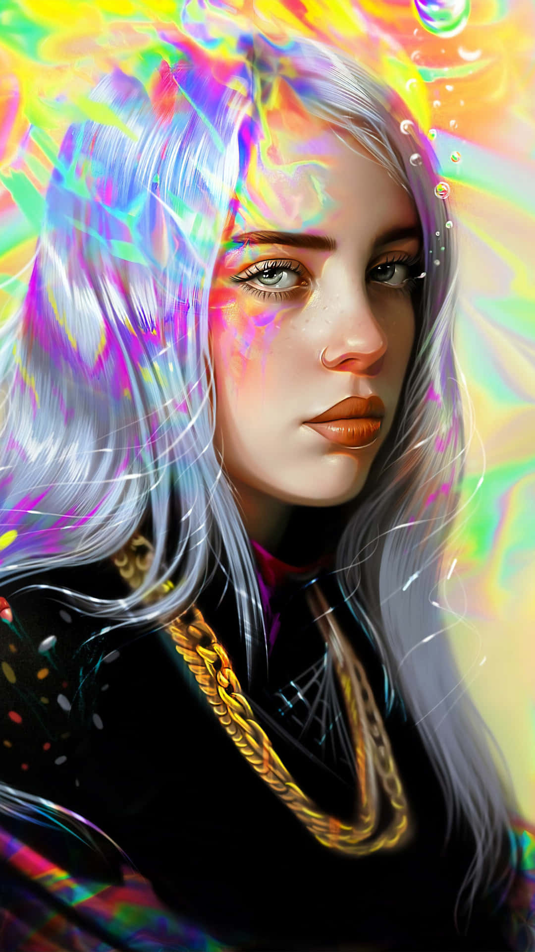 Billie Eilish 2021 Ocean Eyes Era Background