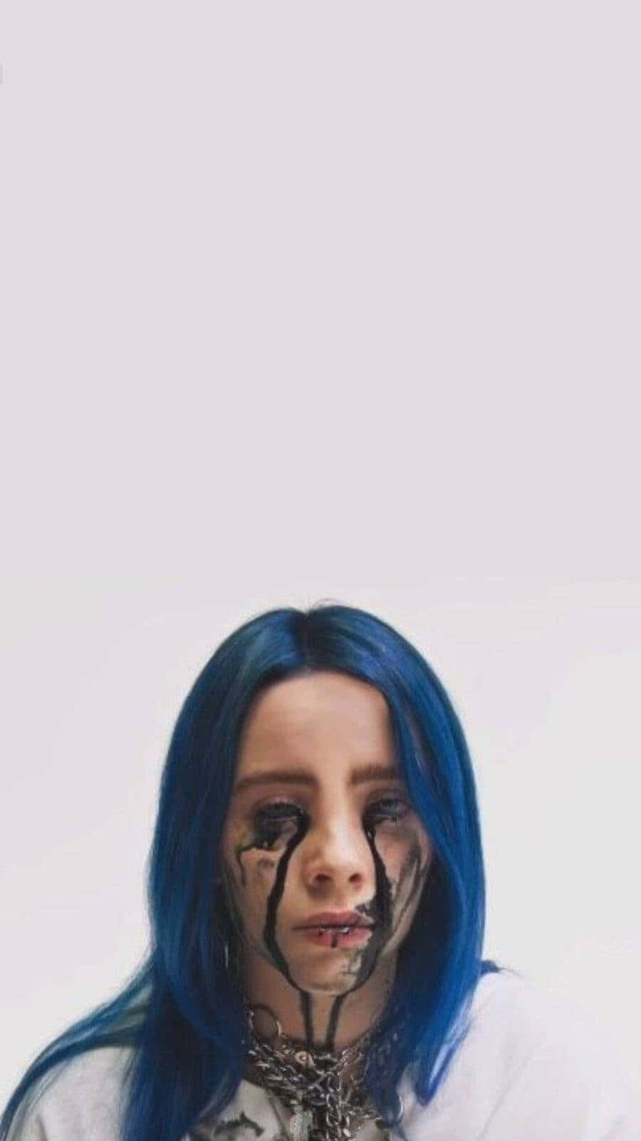 Billie Eilish Emotional Portrait Background