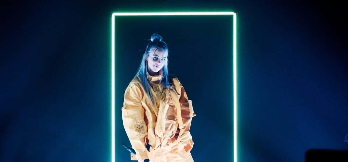 Billie Eilish, Enjoying Her Laptop Background