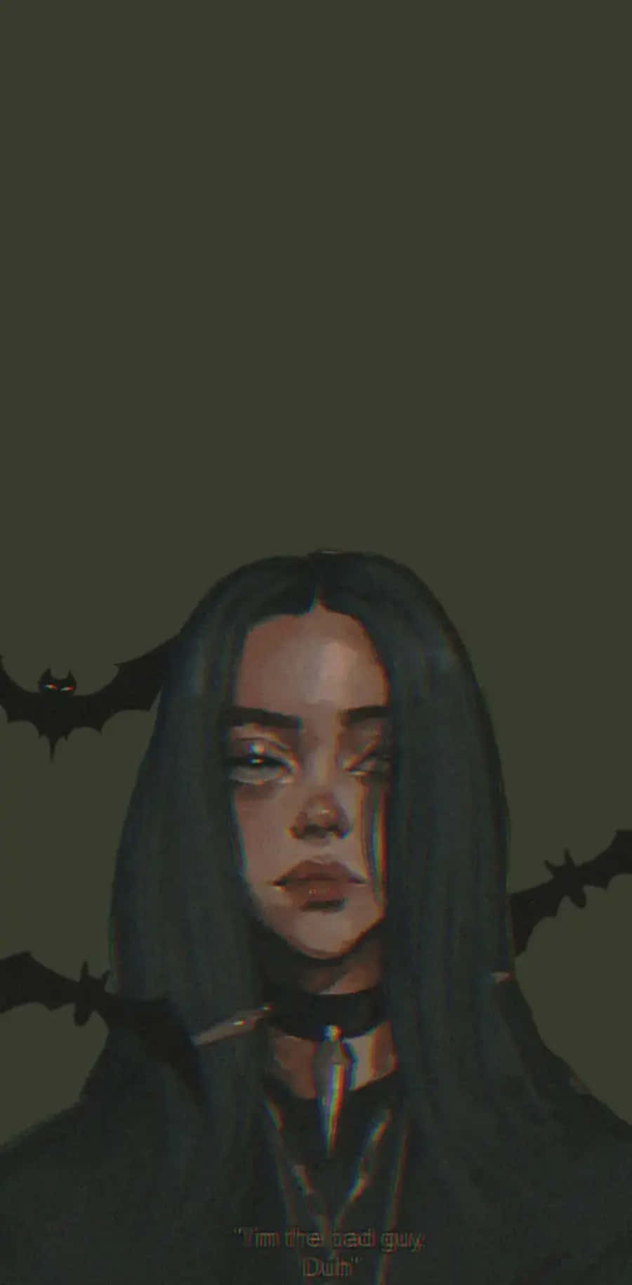 Billie Eilish Gothic Artwork Background
