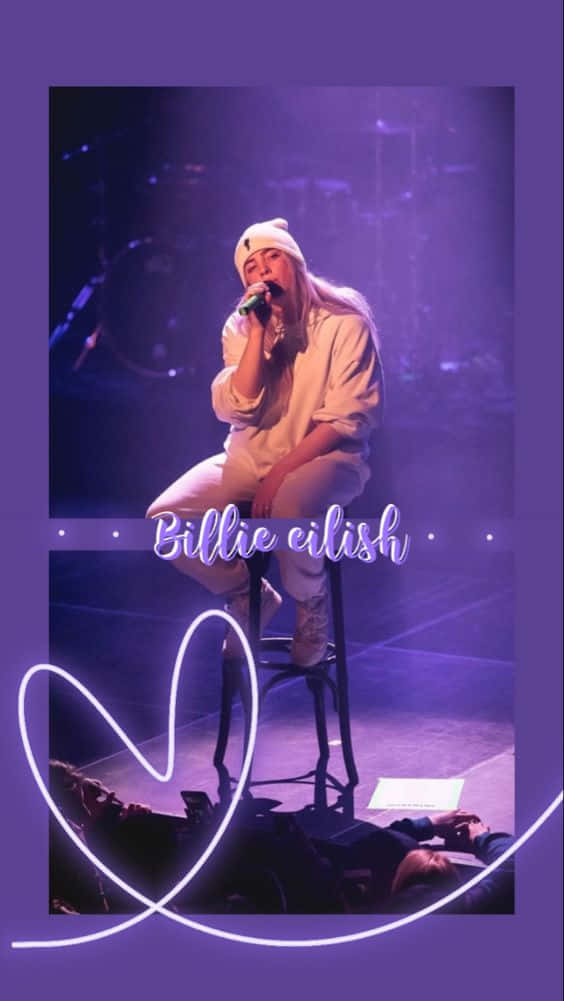 Billie Eilish Purple Heart Background