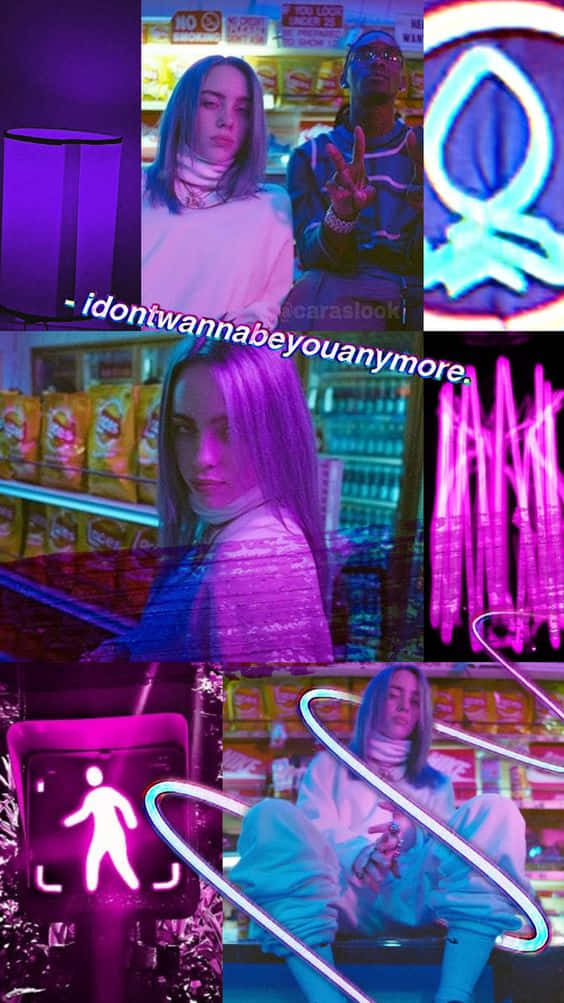 Billie Eilish Purple Moodboard