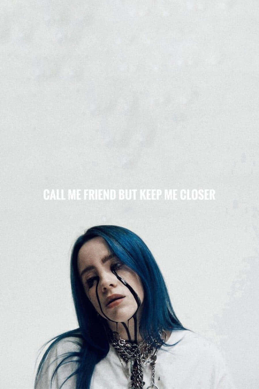 Billie Eilish Sad Expression Background