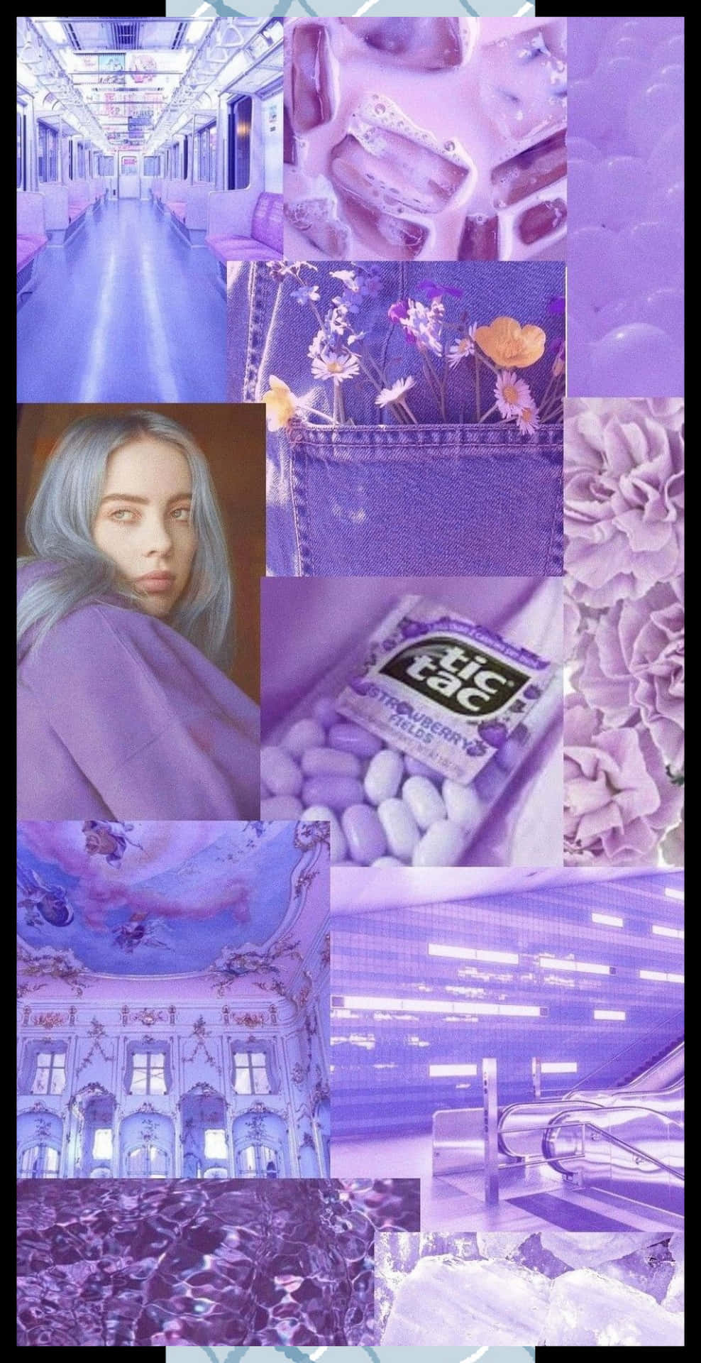 Billie Eilish Showcasing Her Vibrant Style Background