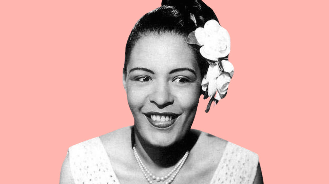 Billie Holiday On Pink Background