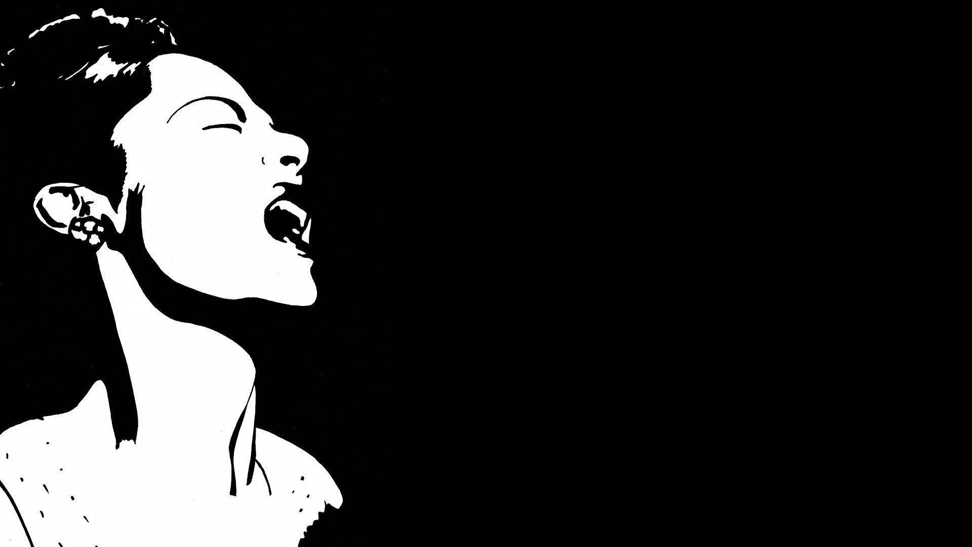 Billie Holiday Vector Art Background