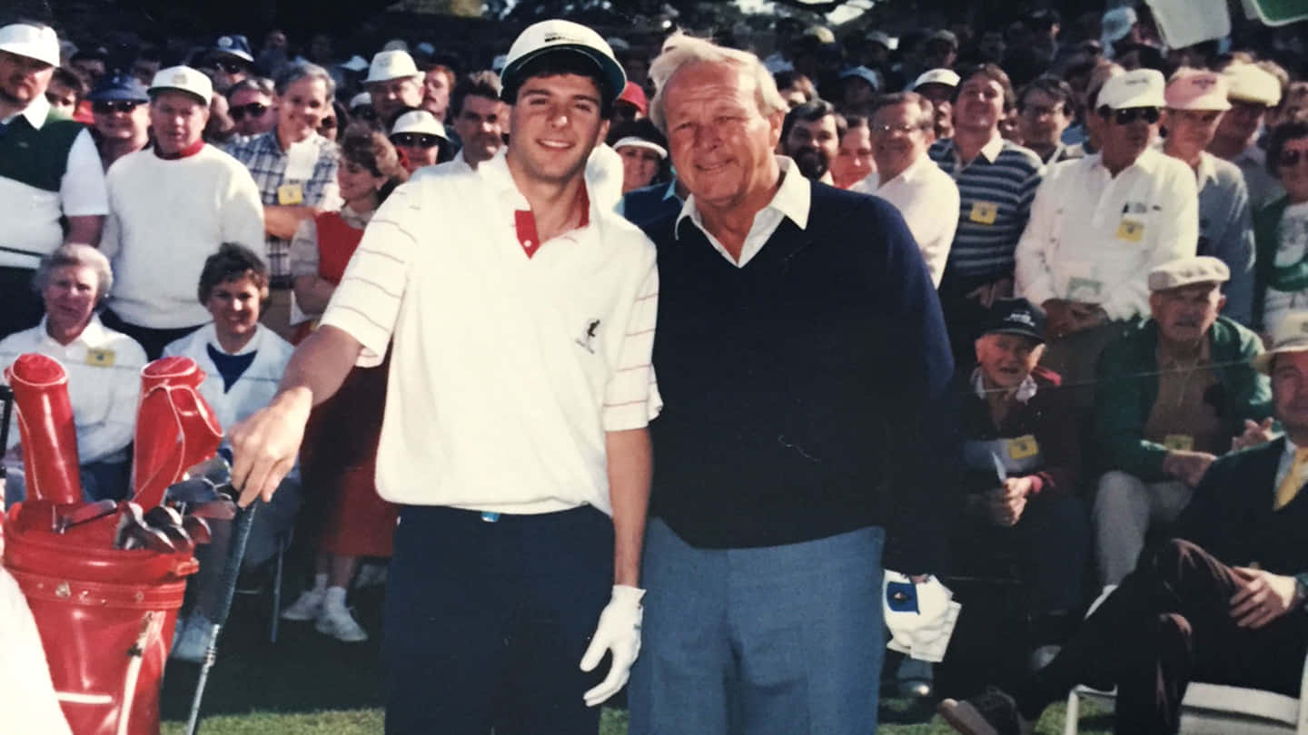 Billy Andrade And Arnold Palmer Background