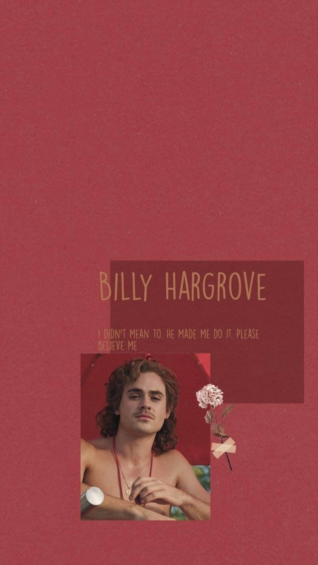 Billy Hargrove In Minimalist Velvet Photo Background