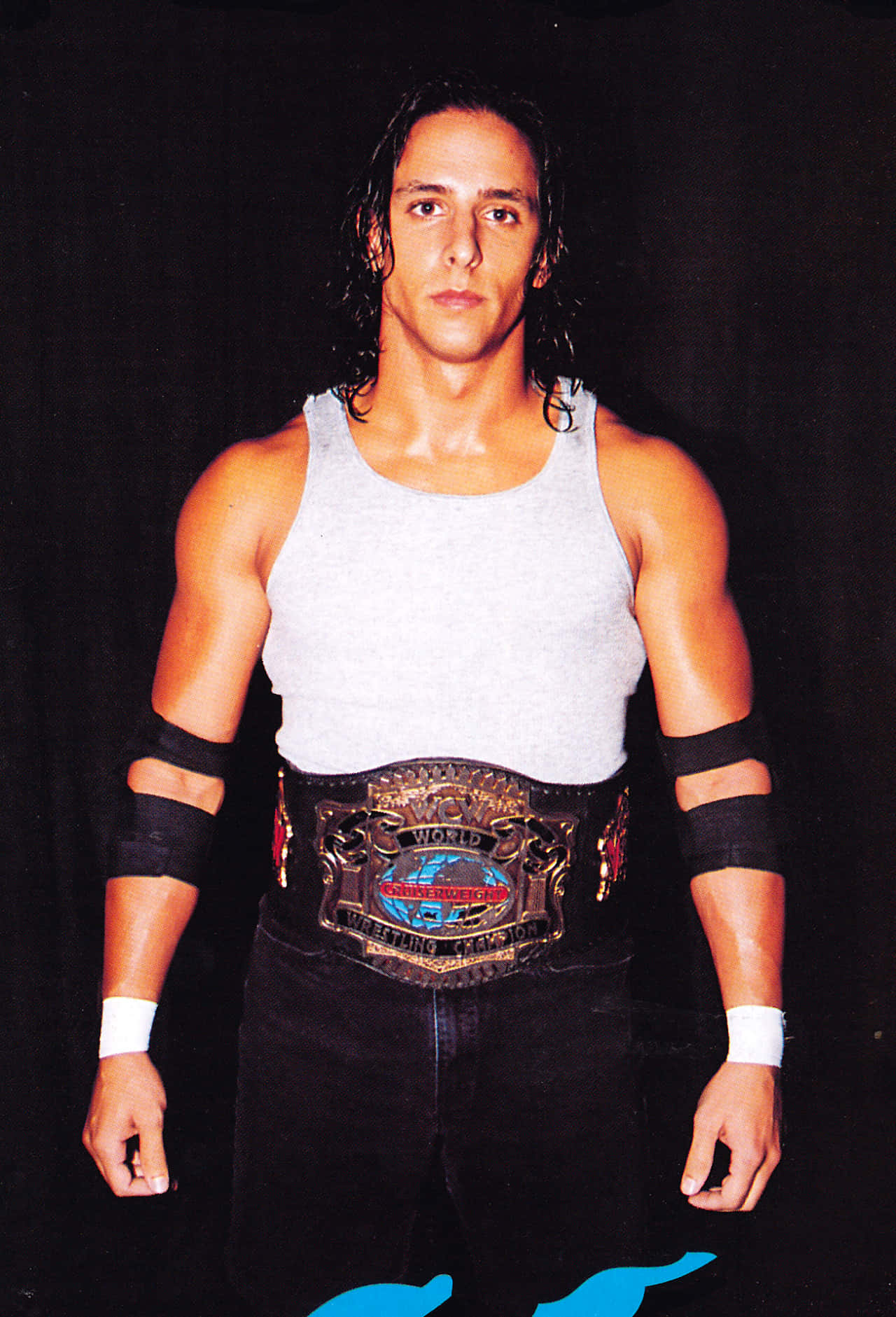 Billy Kidman Wearing His Wcw Cruiserweight Belt Background