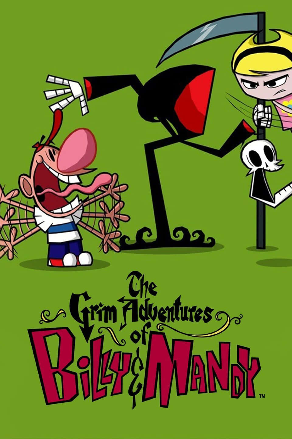 Billy, Mandy, And Grim In A Spooky Adventure Background