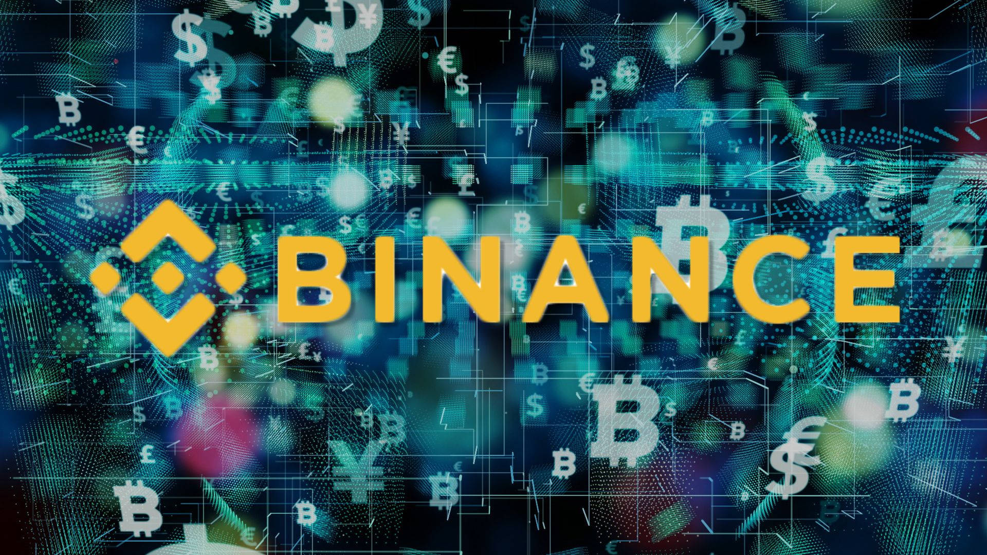 Binance Futuristic Currency Background