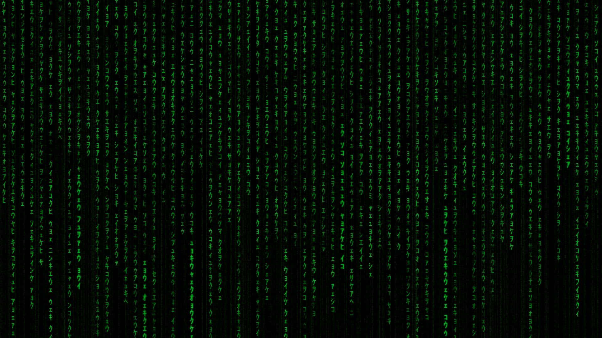 Binary Code Background With Green Numbers