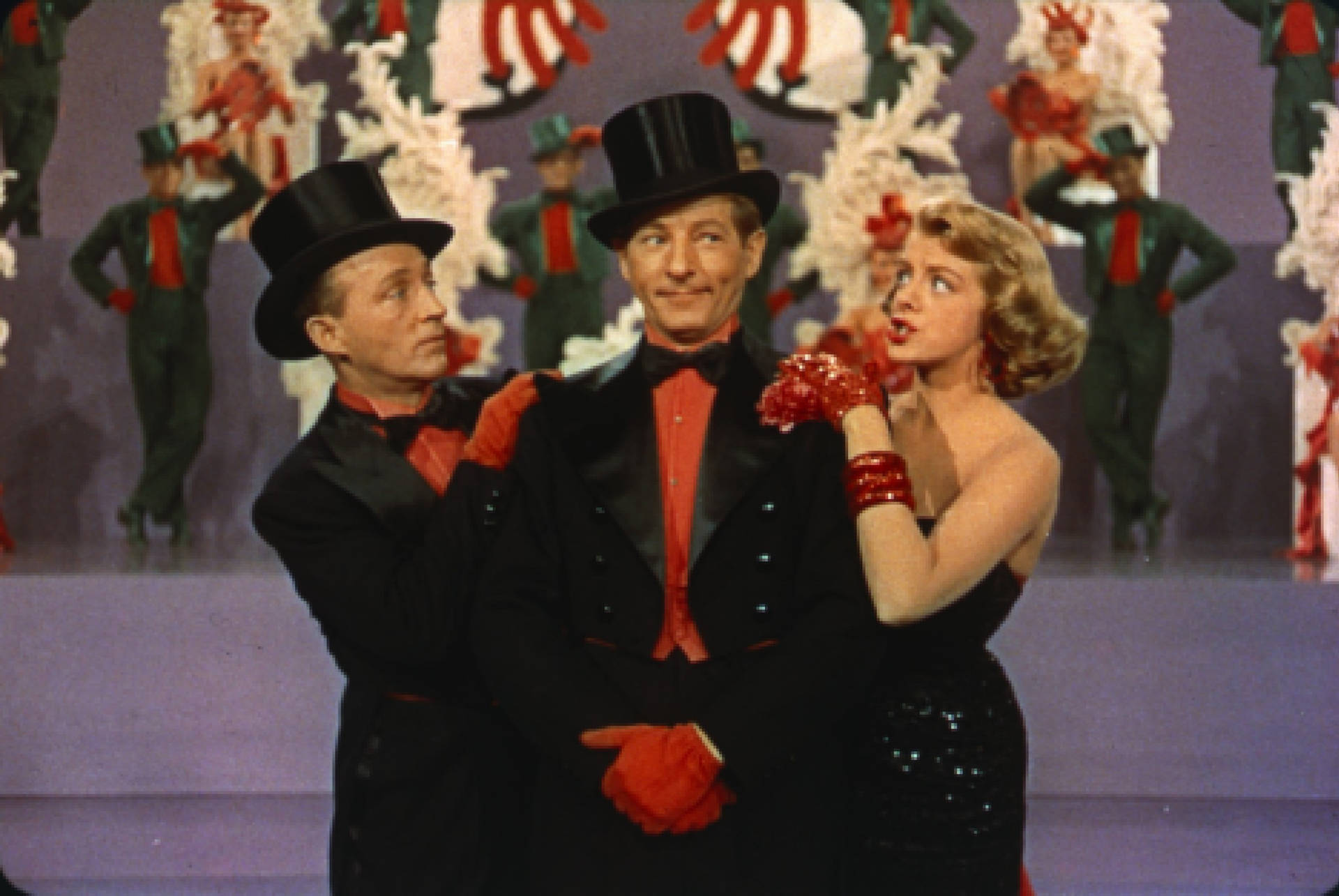 Bing Crosby With Frank And Judy Background