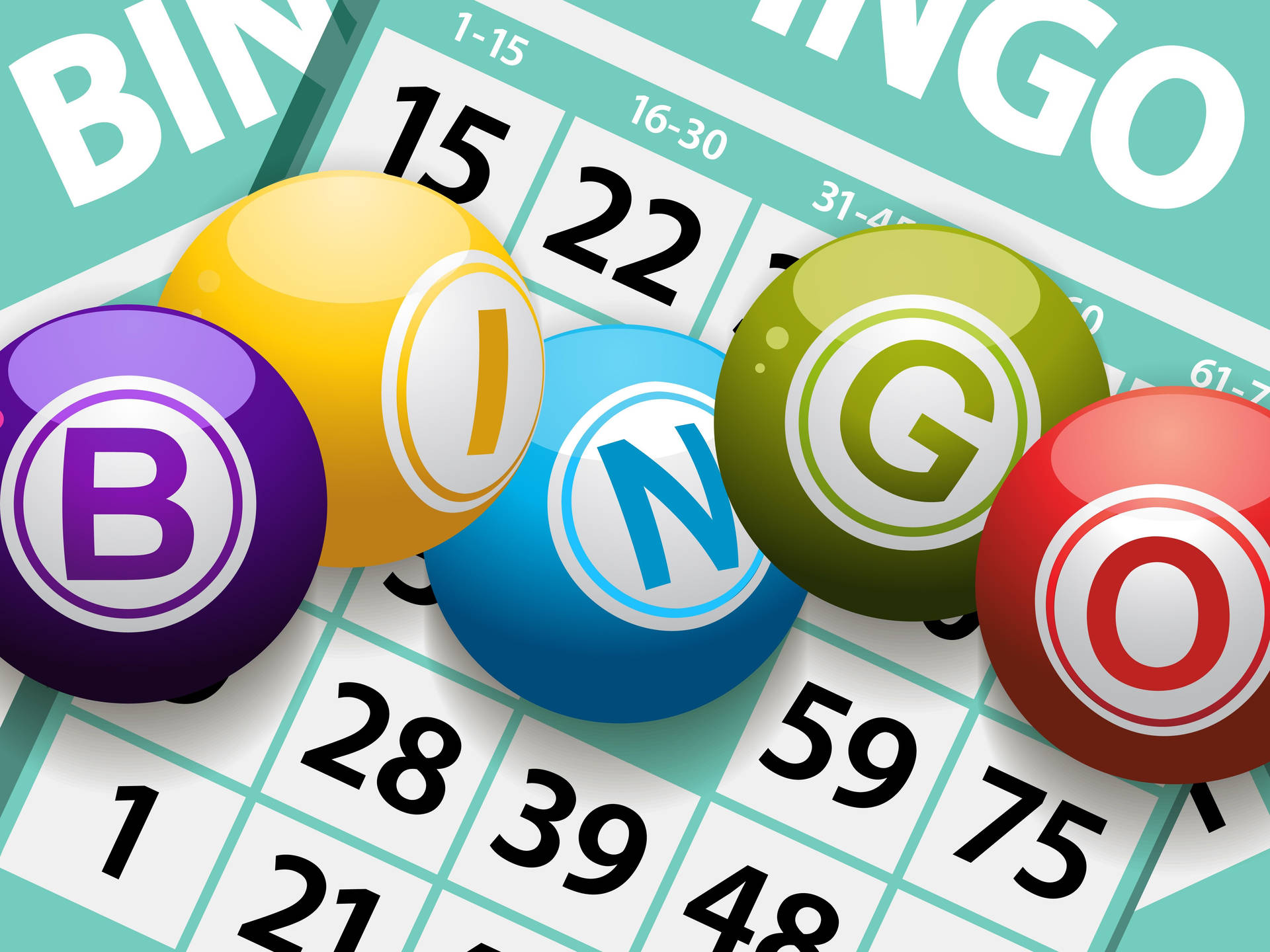 Bingo Card Game Banner Background