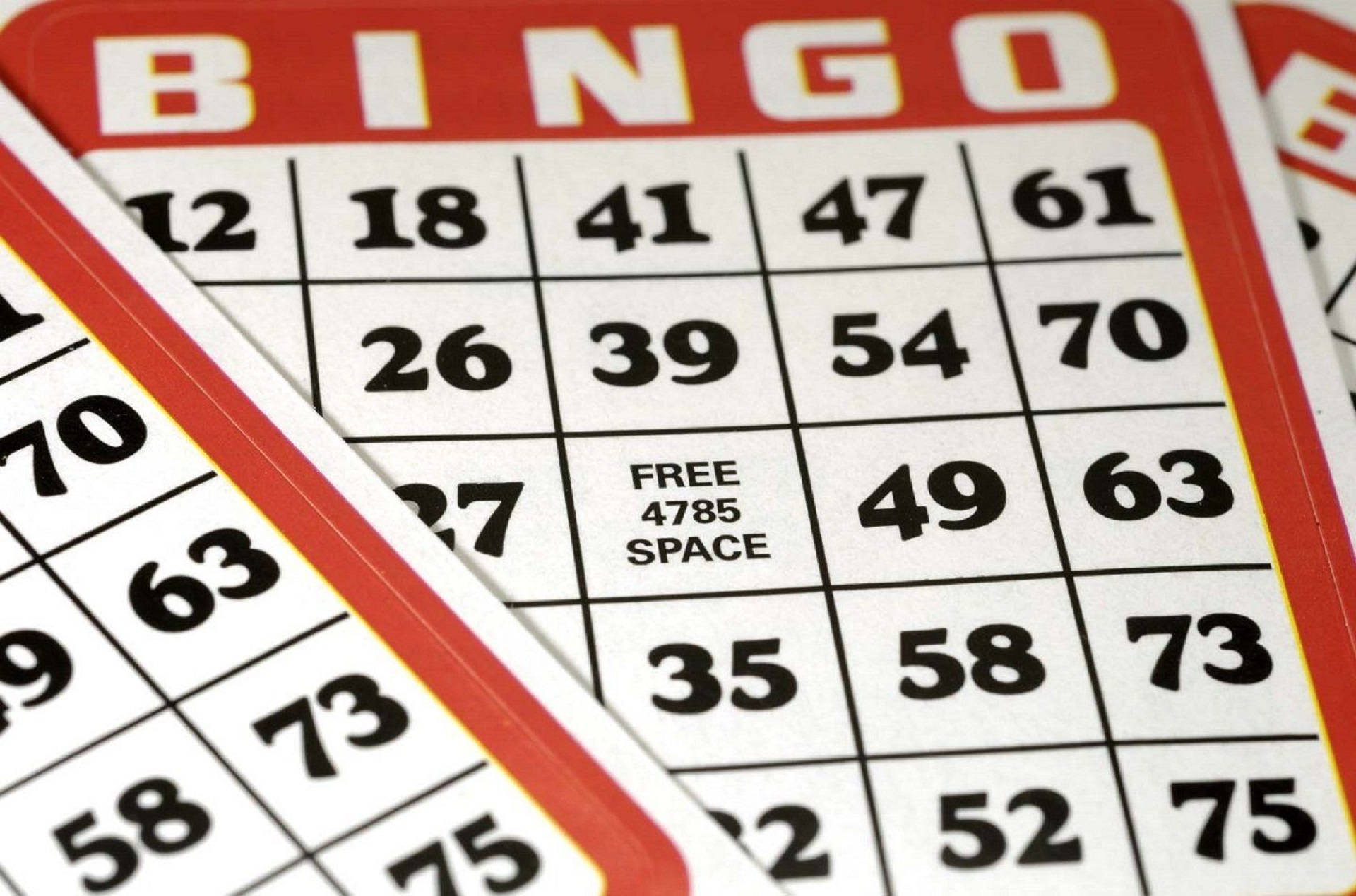 Bingo Card Game Background