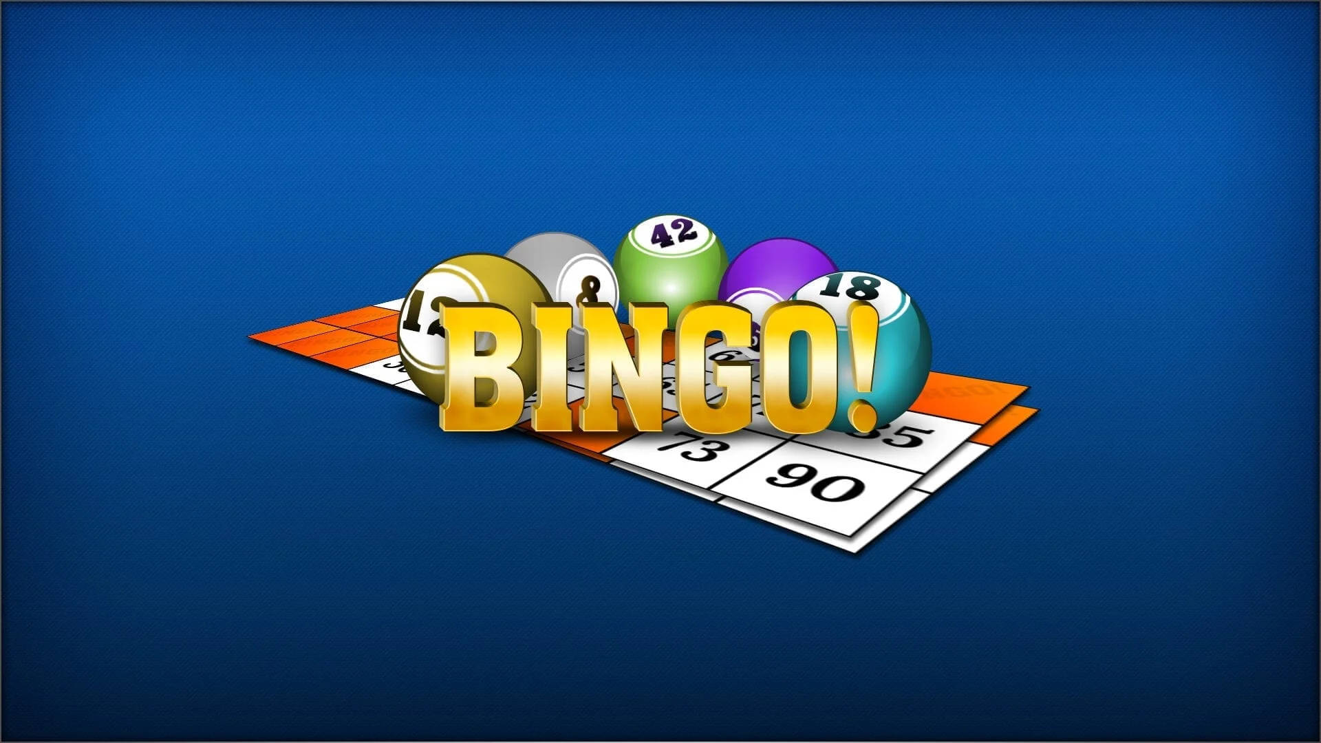Bingo Logo In Blue Background
