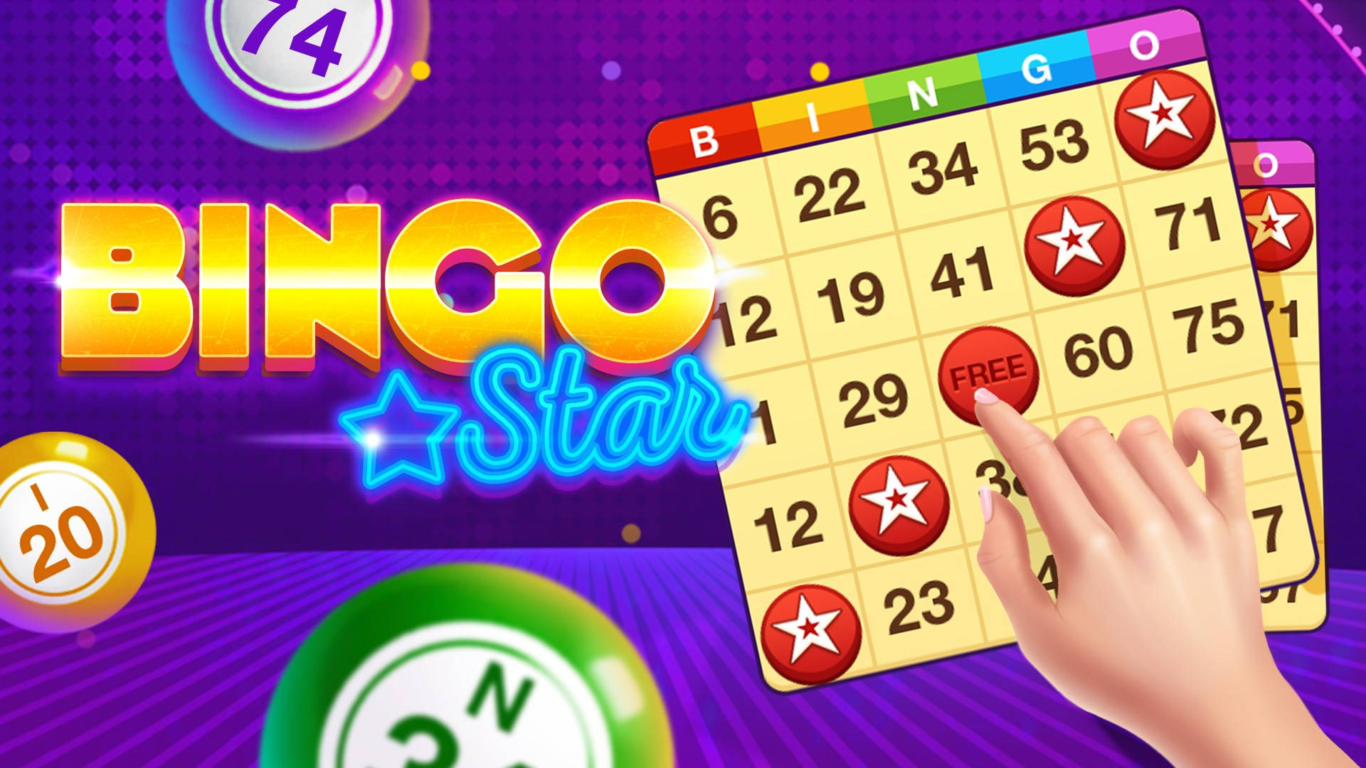 Bingo Star Game Poster Background
