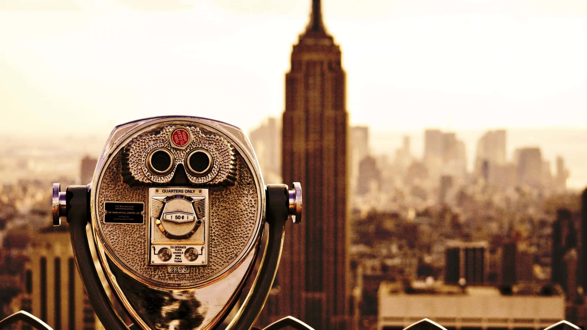 Binocular To New York State Background