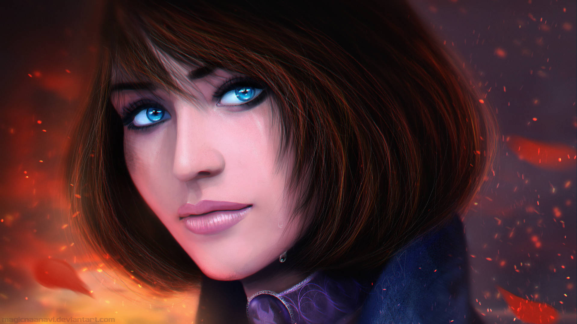 Bioshock Infinite Desktop Elizabeth Blue Eyes Background