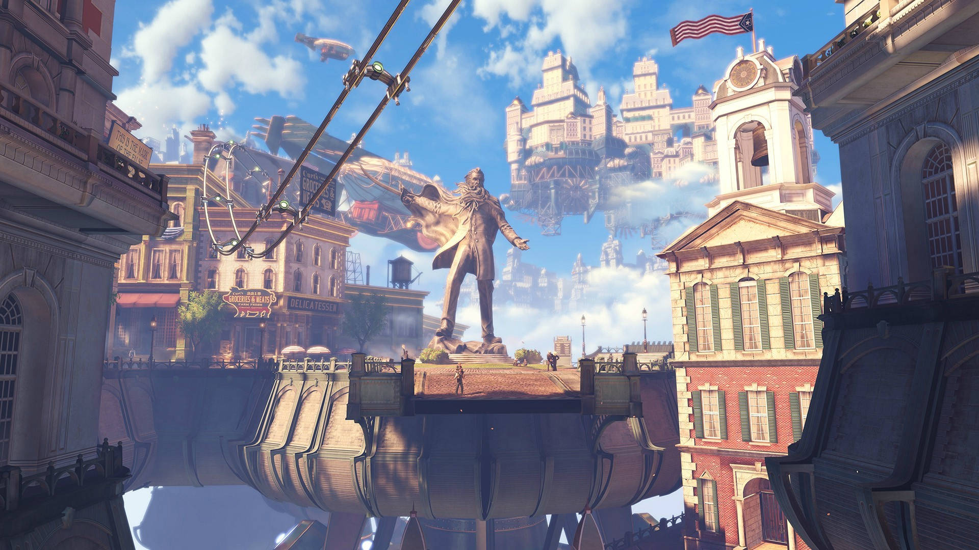 Bioshock Infinite Desktop Floating City Background