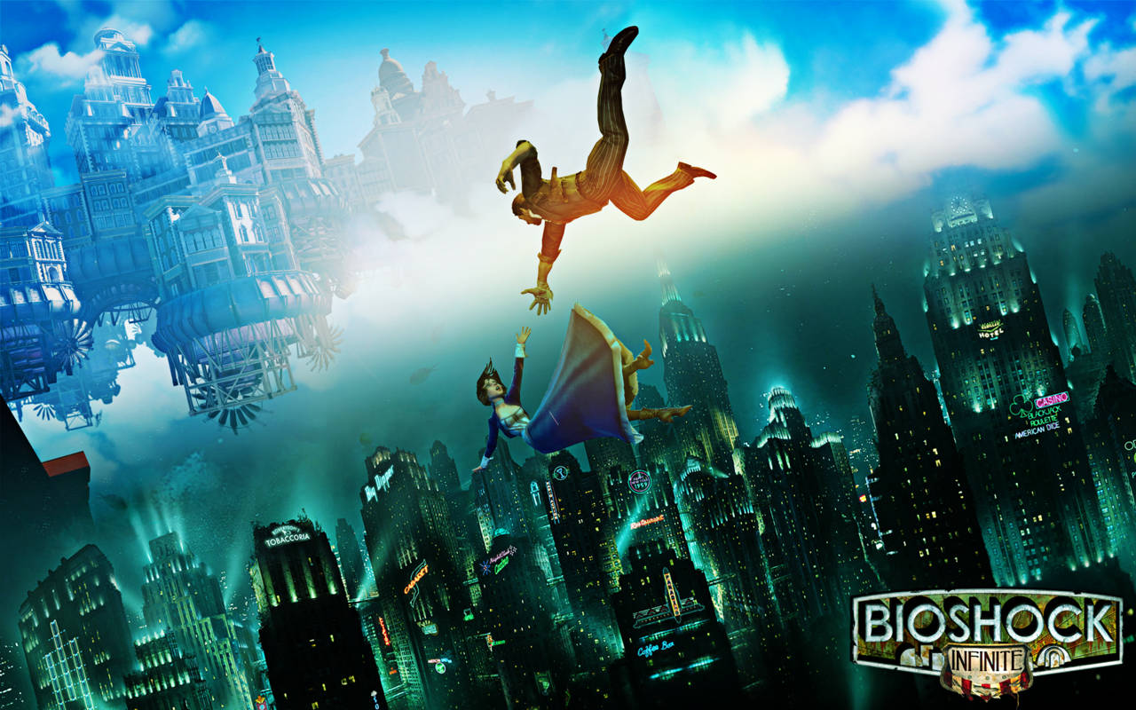 Bioshock Infinite Falling Poster Background