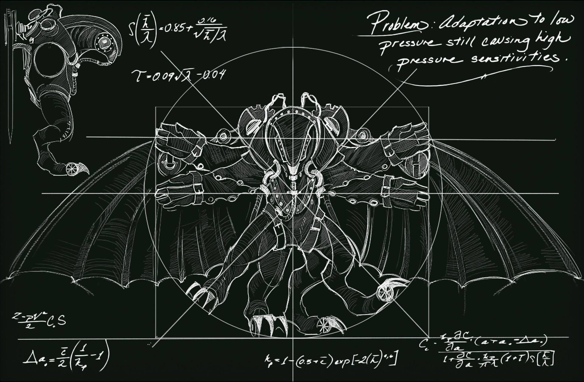 Bioshock Infinite Vitruvian Songbird Illustration Background