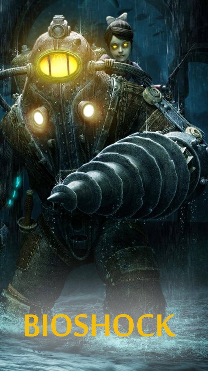 Bioshock Phone Creepy Robots Background