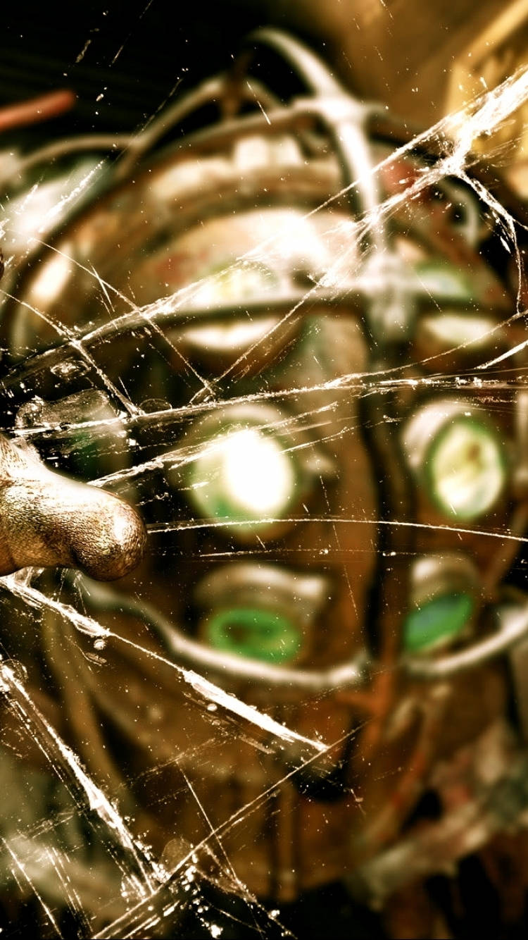 Bioshock Phone Metal Spark Background