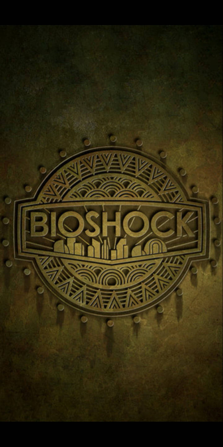 Bioshock Phone Stone Embossed Background
