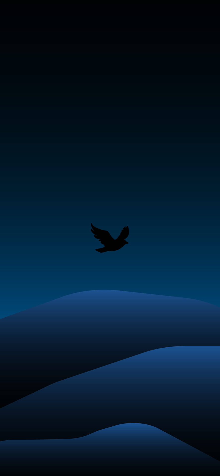 Bird Flying Minimal Dark Iphone Background