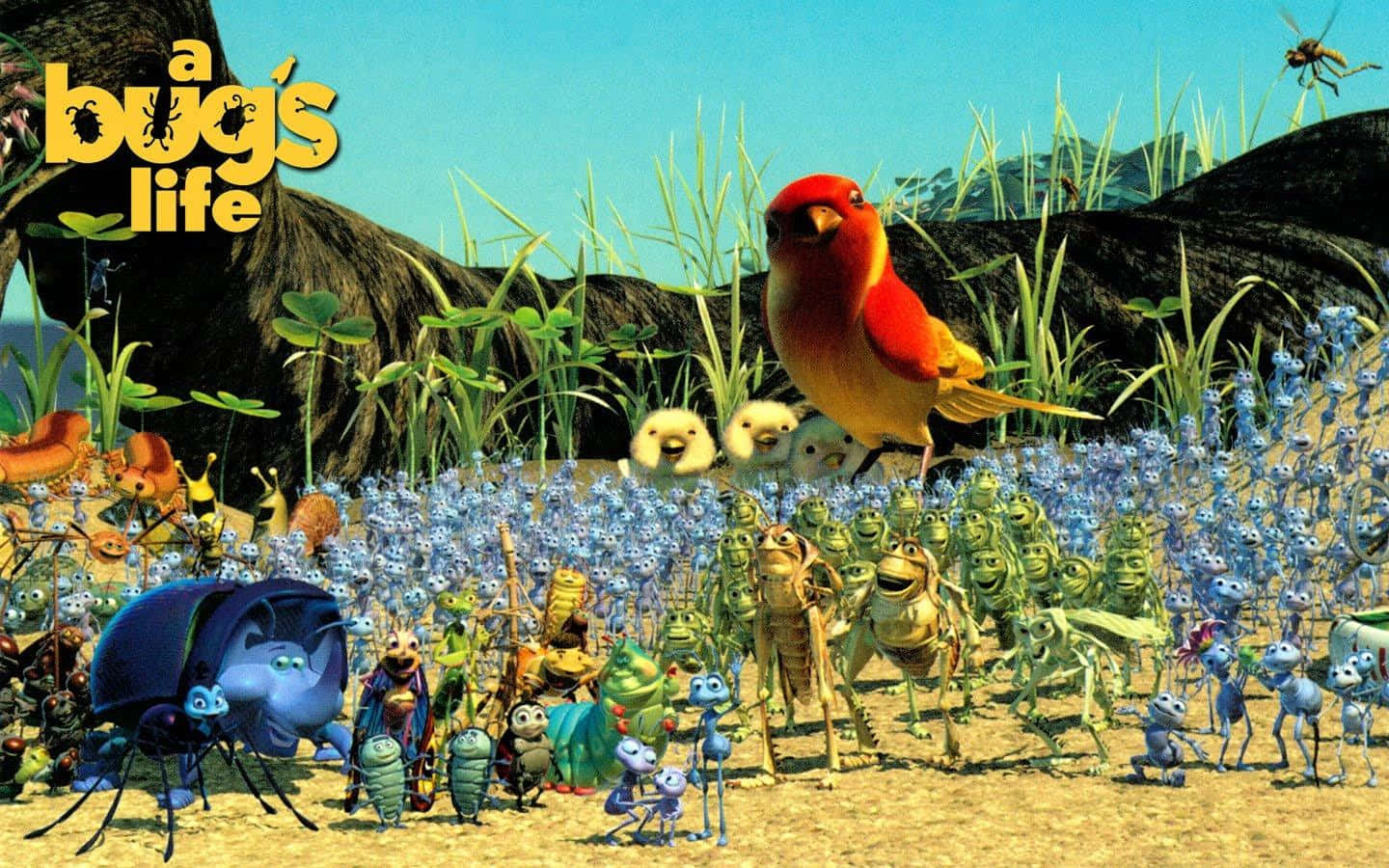 Bird Invader A Bugs Life Background
