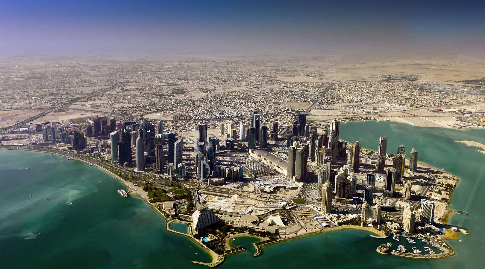 Bird's Eye Doha Background